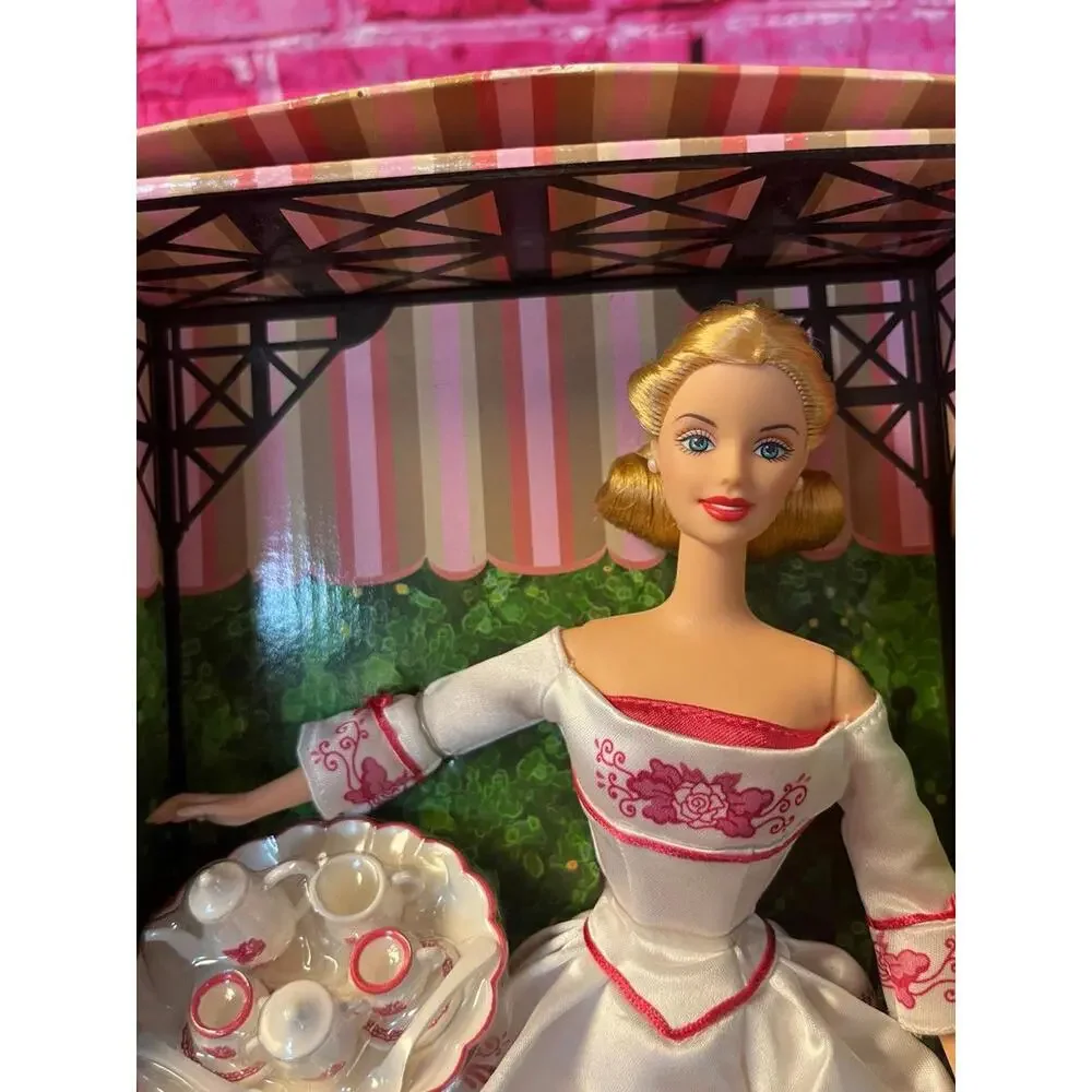 Victorian Tea Barbie Doll Mattel Special Collector Edition 2002‎ WITH Slipcase